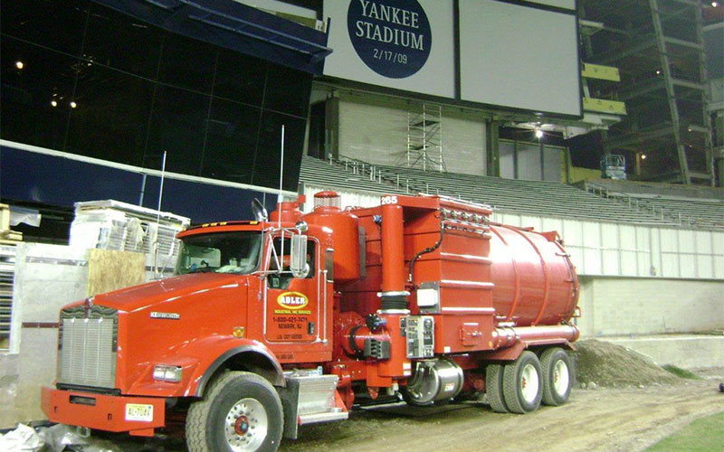 Adler Industrial Vacuum Truck on the Yankee Stadium