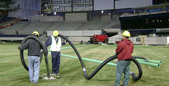 Yankee Stadium Vacuum Cleanup